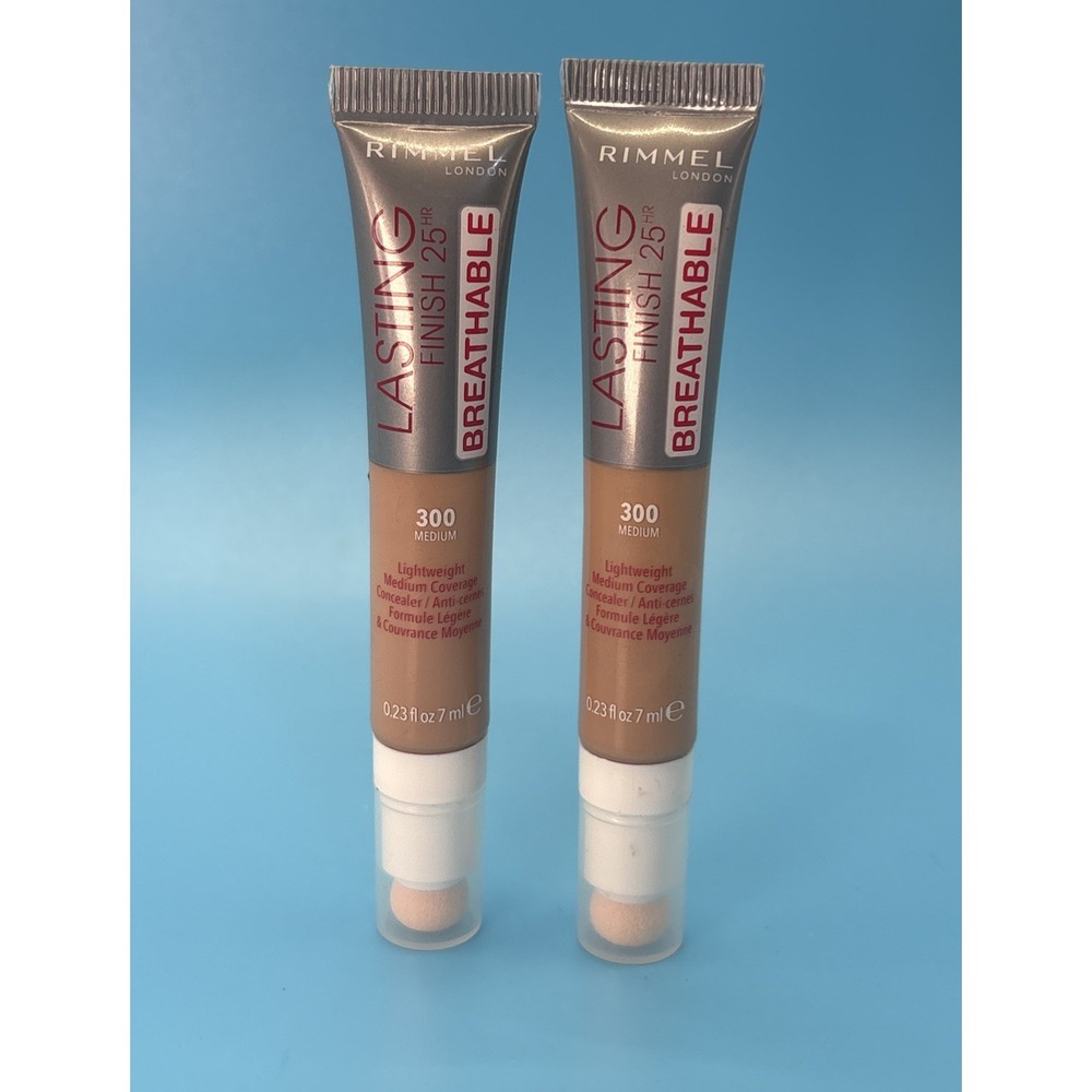 Rimmel Lasting Finish 25 HR Breathable Concealer .23 fl oz 300 Medium 2 Pack